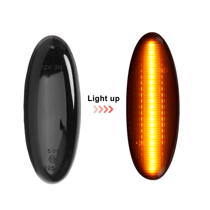 Efficientt-Car Side Marker Light LED Turn Signal Light For Mazda B2500 Pickup Truck 323 Tribute Protege Astina 1998-2001