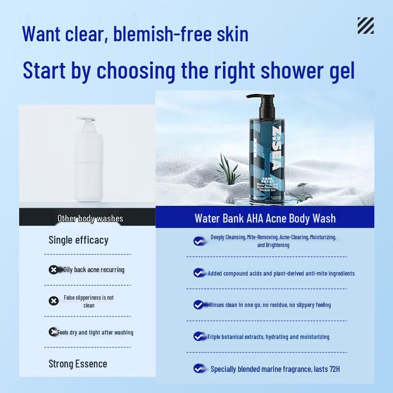 Ocean Supreme Water Cool Anti-Acne Shower Gel