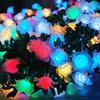 5/7M Solar Flower Shape String Lights Outdoor Led Waterproof Garden Christmas Party Decor Led Solar Rose Colorful String Light