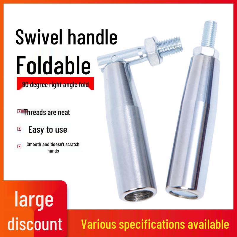 Hinged Foldable Bakelite Machine Tool Handwheel Handle with Chrome-Plated Iron, M6/M8/M10/M12