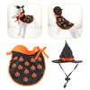1Set Enchanting Pet Cloak Costume Set Halloween Magic Theme Fine Craftsmanship Long Serving Life Daily Use Party Photo Shoot