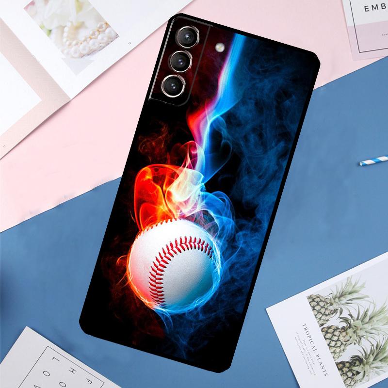 Baseball Case For Samsung Galaxy S25 Ultra S21 S22 S23 S24 Ultra S9 S10 Plus S20 FE S25 FE Back Cover