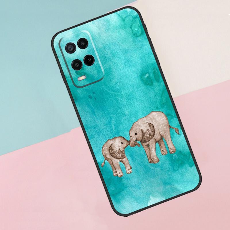 

Baby Elephant For Oppo A74 A94 A54 A80 A78 A98 A40 A60 A18 A38 A58 A15 A17 A77 A57S A16 A76 A96 Phone Case OPPO A57s