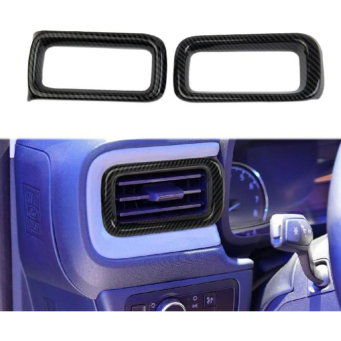 Carbon Fiber Dashboard Side Air Vent Outlet Cover Trim for Ford Maverick 2022-2026