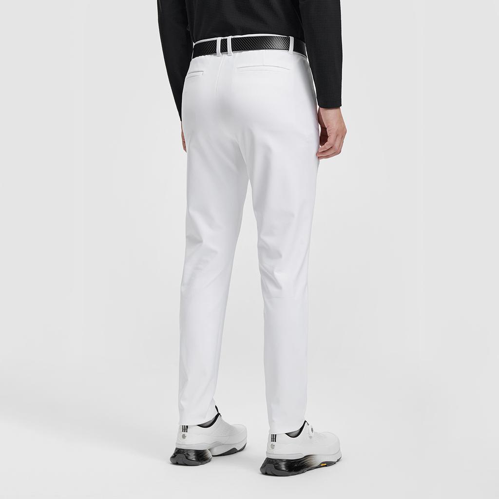 Fila Golf Series Fashion Classic Simple Sports Comfortable Versatile Woven Straight Leg Casual Pants Men Bottoms Jade-White A11M615803FWT