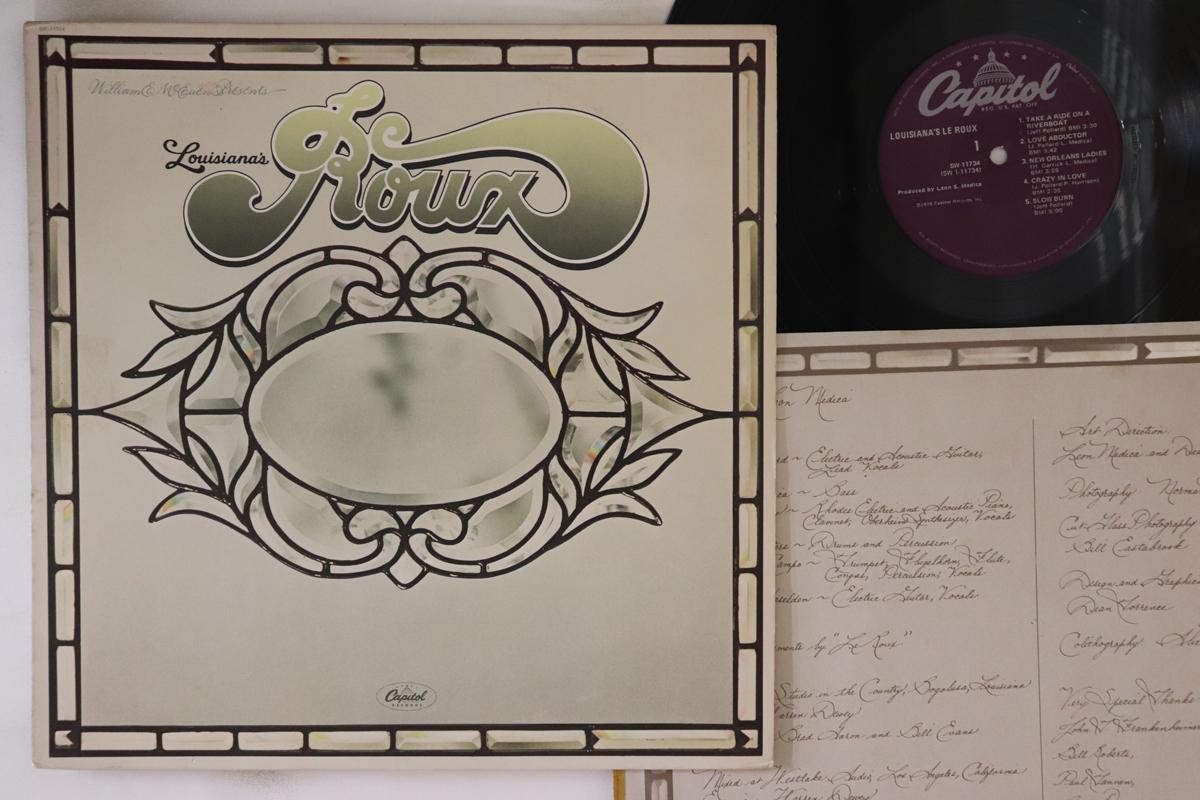 

LP Record LE ROUX Louisianas Le Roux S11734 CAPITOL 1978 US Rock Used