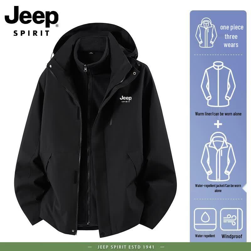 JEEP Men's Autumn/Winter 3-in-1 Windbreaker