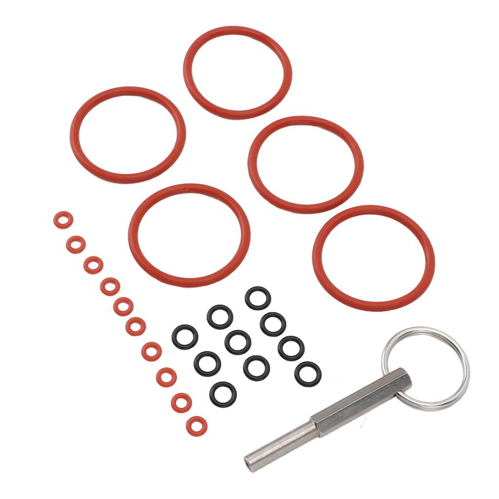 25PCS Kaffeemaschine Dichtungssatz Silikon O Loop Ersatz mit Reparaturwerkzeug für Kaffee Mac