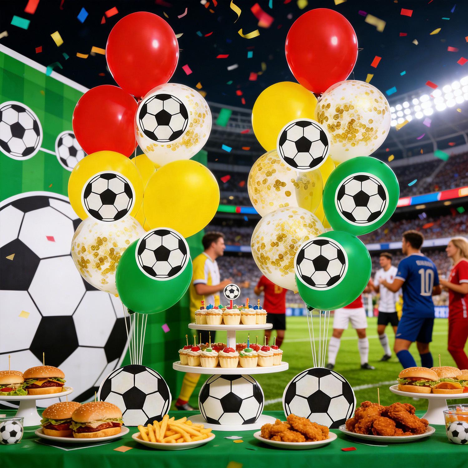 

New Year s Football World Cup Party Decor Kit with Balloons