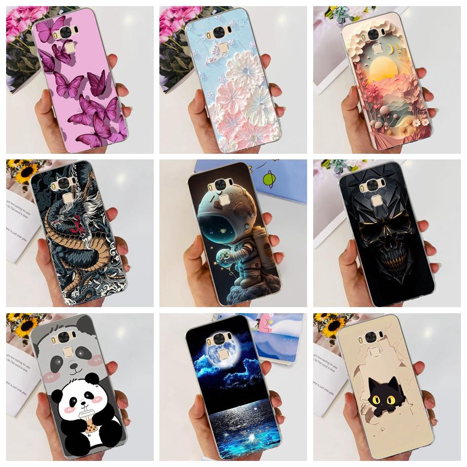 For ASUS ZenFone 3 Max ZC553KL Back Cover Case Soft Clear Silicone Shockproof Protection Funda Coque On ASUS ZC553KL Capas
