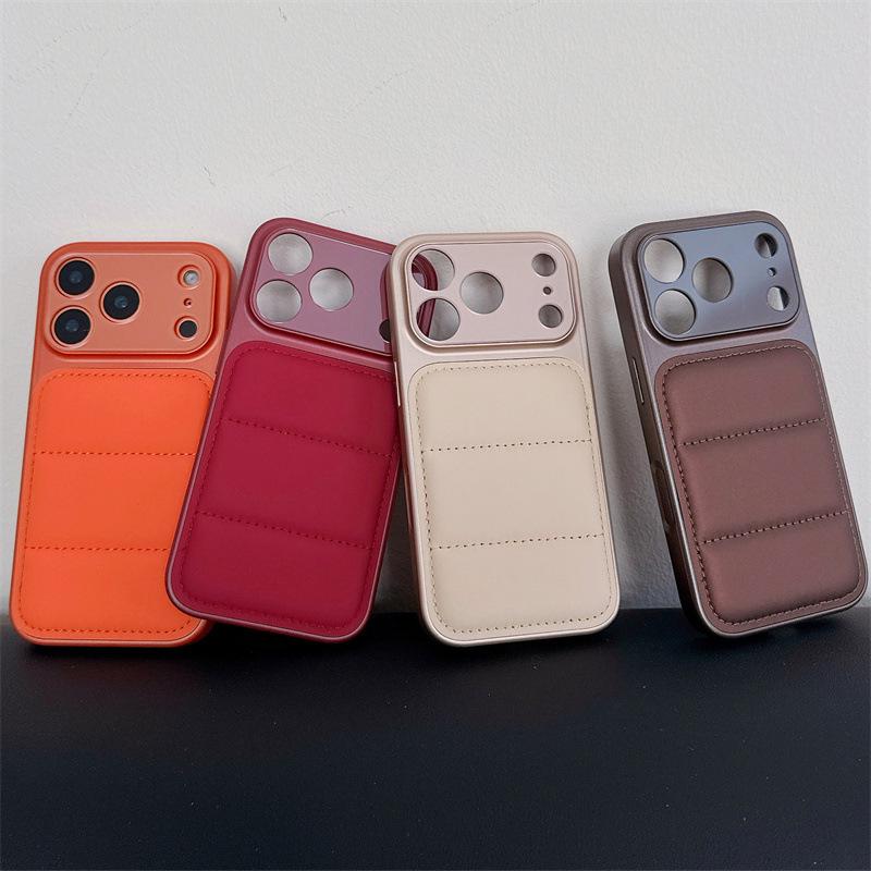 17-in-1 Down Jacket Phone Case for iPhone 14, 15, 16 Pro Max – Ideal for Global Use