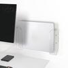 Under Table Mounting System Acrylic Laptop Wall Mount Holder, Space Saving Adjustable Stand, Adhesive And Screw Dual Installation Ways, Clear