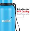 Vacuum Insulated Stainless Steel 750ml Flask Bottle For Hot Cold Drinks Travel Use With Wide Mouth And Leakproof Lid –  Blue