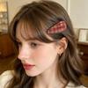 Yousheng Girl Hairpin, Water Drop Shape Hair Clip, Acetate Sheet Non-Slip Elastic Grip Hair Pin, Side Bang Hair Clip, Pearlescent Texture Hairpin