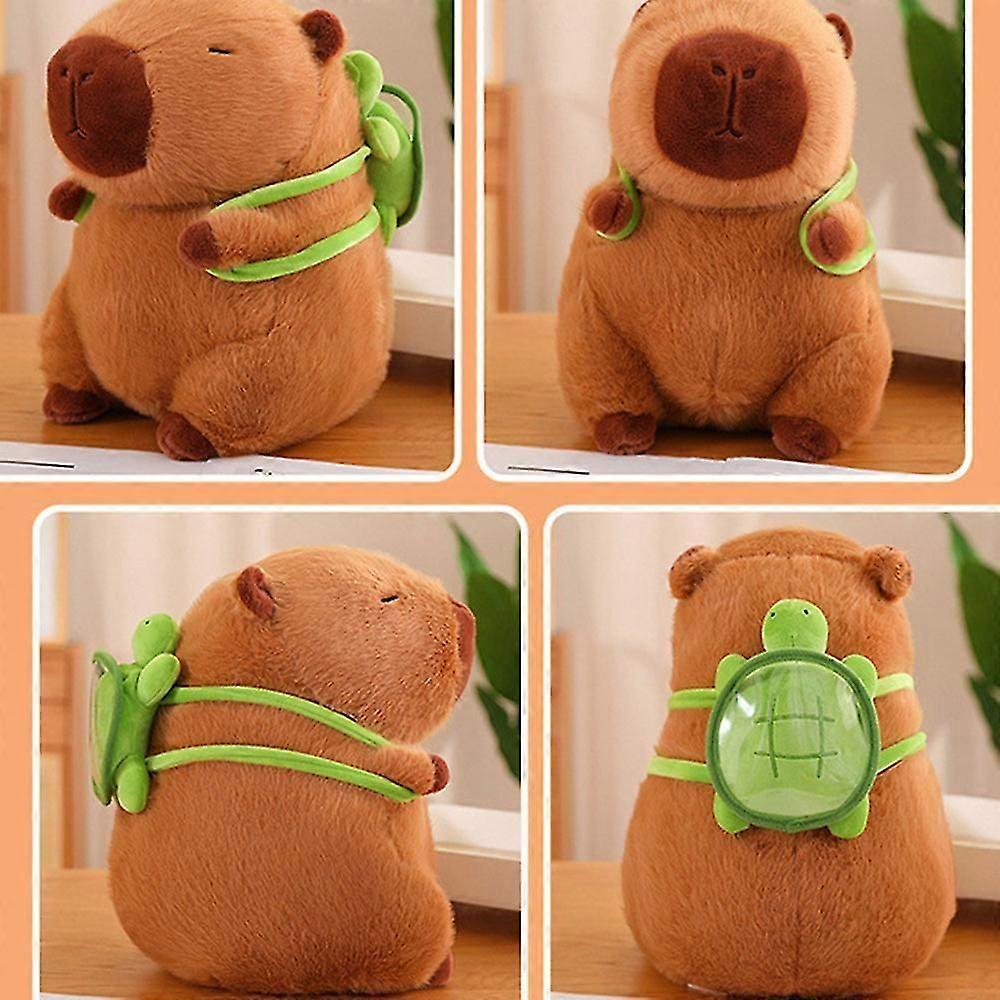 Detachable Turtles Backpack Capybaras Plush Toy Super Soft PP Cotton Hugging Doll  Birthday Christmas Gift
