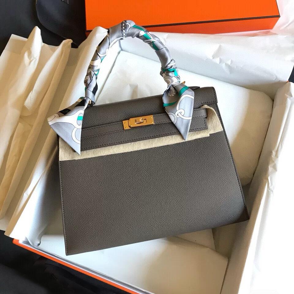 Genuine Leather 2021 New H Family Women's Bag Cowhide Palm Pattern Lock Bag Casual Shoulder Handbag Trend