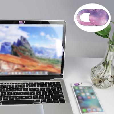 Webcam Cover Ultra-thin Anti-spy Dustproof Anti-scratch Privacy Protection Universal Starry Sky Flowers Camera