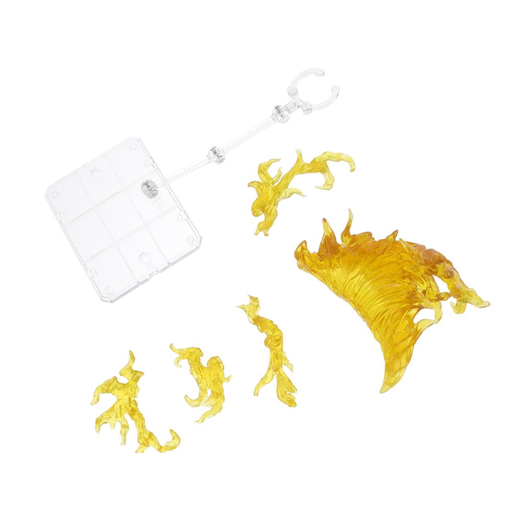 1Set Fire Effect Action Figure Stand Clear Plastic Holder Stable Portable Desktop Rack Flexible Support Frame for Display