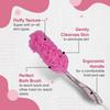 VEGA Luxury Bath Brush for Men & Women with Long Handle | Soft Bristle Body Scrubber & Back Cleaning Brush for Bath | Dead Skin Exfoliator, Skin Mas