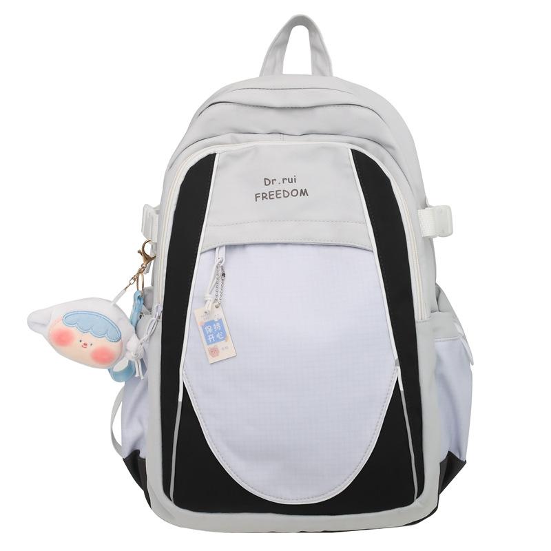 Schoolbag Korean Version of the New Summer Tide Brand Backpack Women's Large-capacity Student Backpack Male Middle School Student Ins Schoolbag