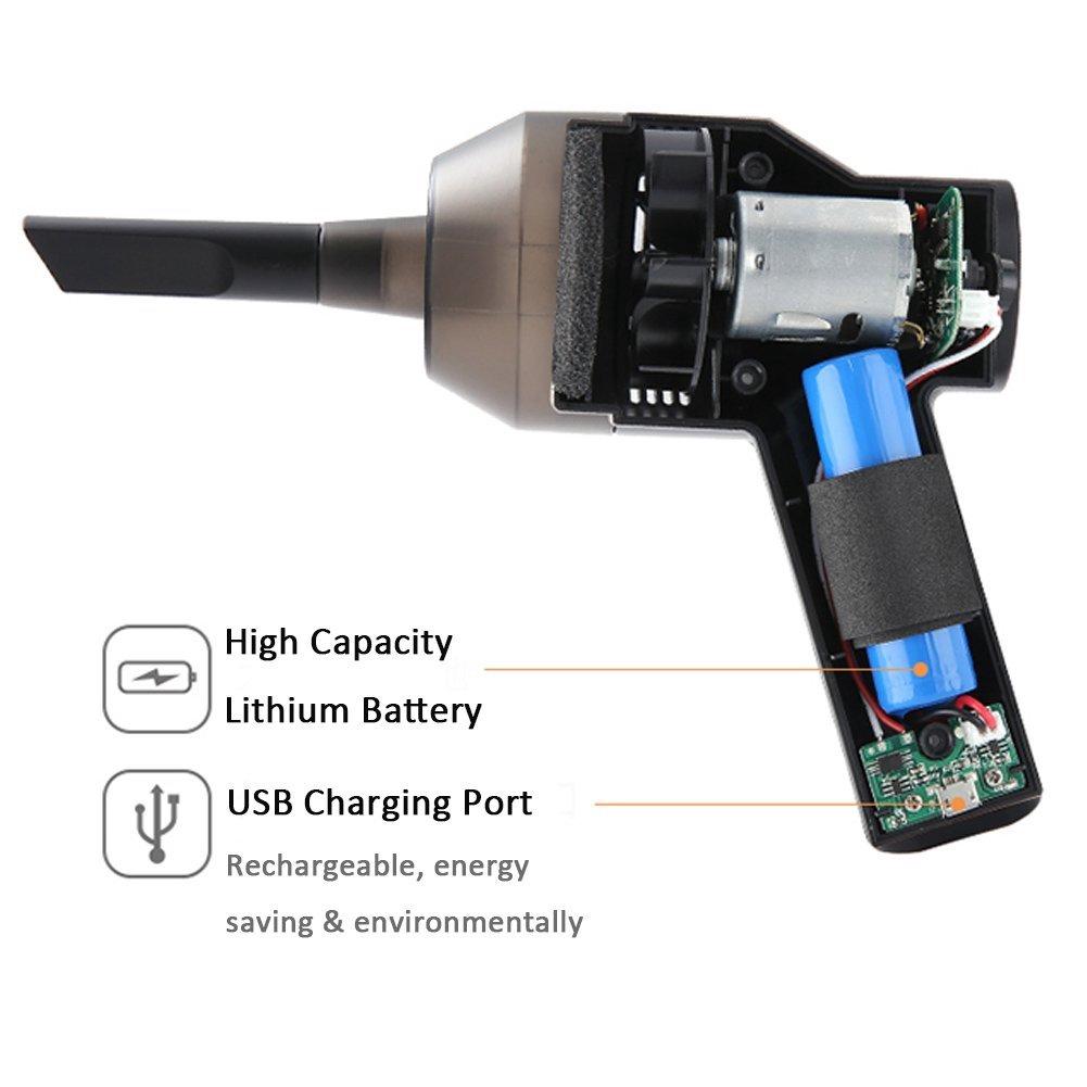 USB Keyboard Cordless Vacuum Cleaner Computer Cleaners Rechargeable with Cleaning Gel Auto for Car Laptop PC Piano Dust