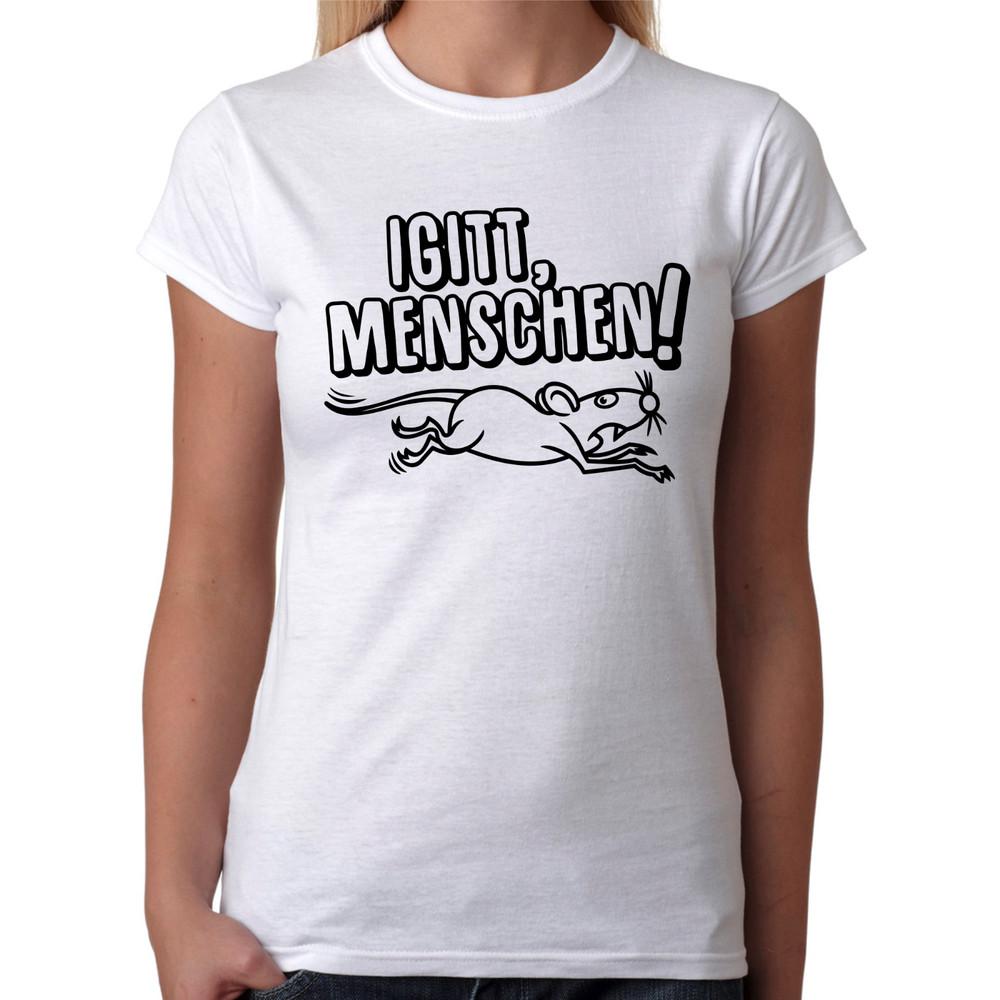 IGITT FEMMES Rat Souris Cartoon Comic Fun Citations Drôle T-Shirt