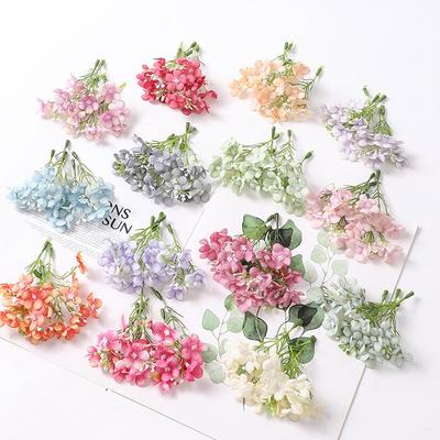 10/20/30 Stück Seiden-Gänseblümchen Künstliche Blumenkopf 5 Gabeln Kunstblumen Für Zuhause Hochzeitsdekoration DIY Vasen Geschenke Accessoires