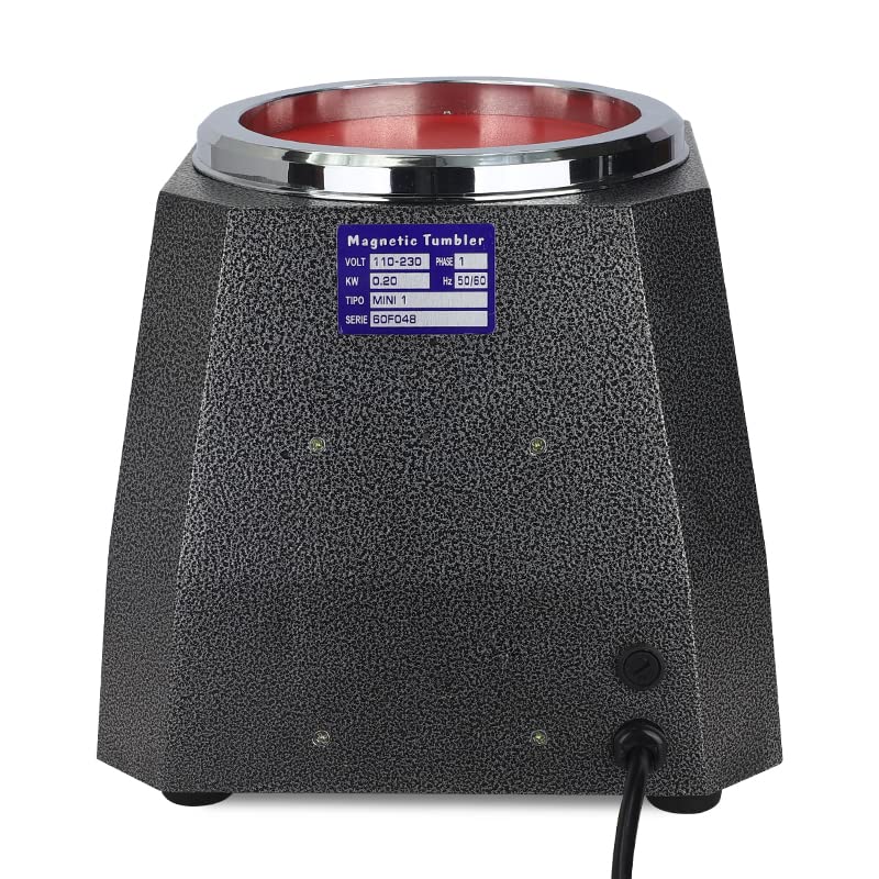 CNSTZBC Magnetic Barrel Polishing Changeable Barrel Polishing Magnetic Polishing 250W KT130 Rotary Tabletop Rust Jewelry Precious Precision Part