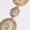 Bohemian Waist Chain Turquoise Inlaid Large Accessories Western Style Denim Handsome Metal Heavy Industry New Women's Waist Chain