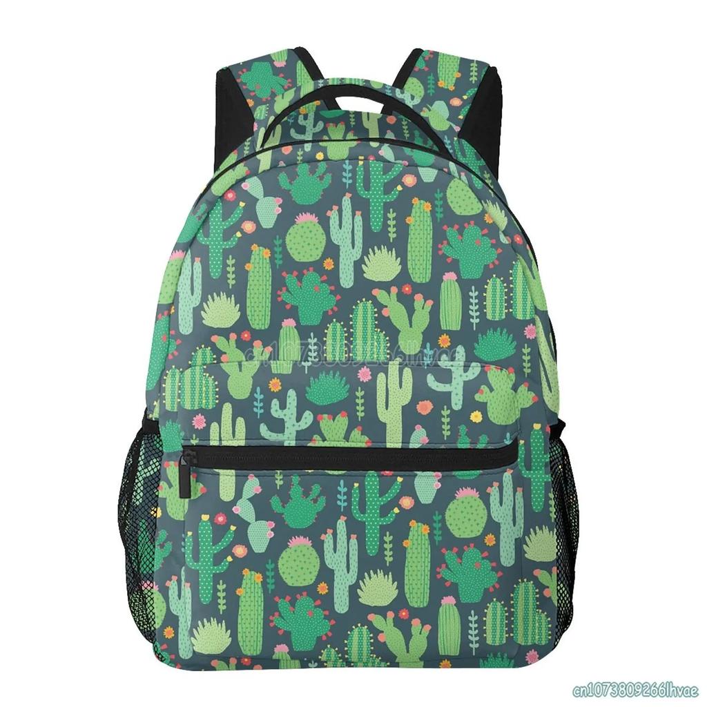 Zaini da 15,6 pollici Carini Zaino per Laptop con Cactus Borsa a Spalla Zaino Scolastico per Libri Zaino Casual da Giorno Zaino da Giorno per Viaggio Escursionismo Campeggio