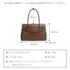 [MFFOR] Echte Lederhandtasche, Damen, 2-Wege-Businesstasche mit Nieten, Großes Fassungsvermögen, Stilvoll, Schlicht, Lässig, Beliebt für den Weg zur Arbeit (Schokolade)