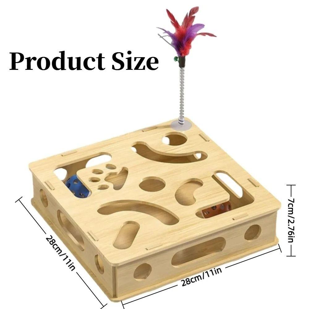 Detachable Interactive Cat Puzzle Box Creative Cat Exercise Toy Cat Teasing Box  Cat Supplies