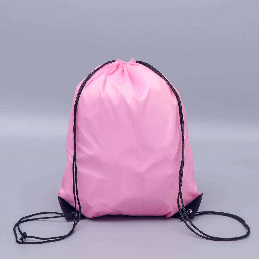 Rainbow Double Shoulder Drawstring Backpack - 210D Polyester, Customizable Logo, Ideal for Sports or Gym.