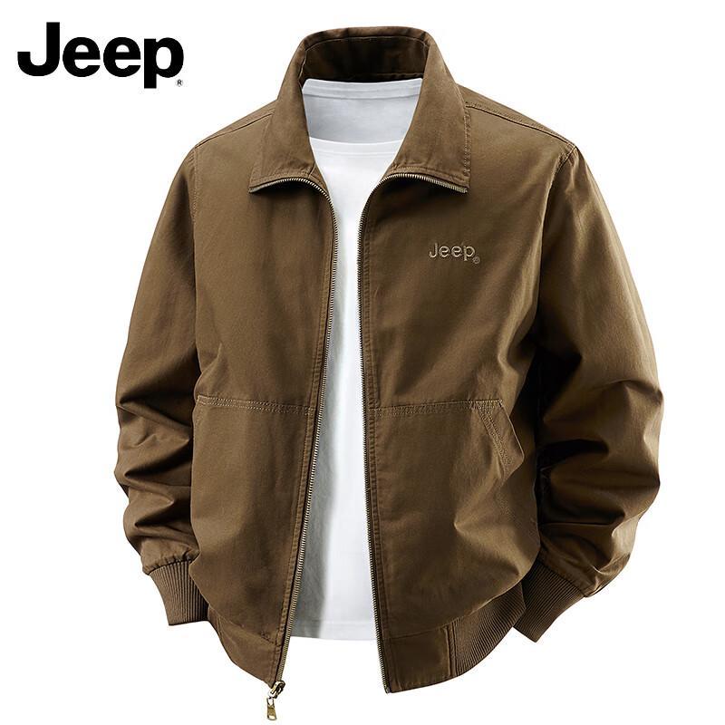 Jeep Men's Washed Reversible Casual Workwear Jacket