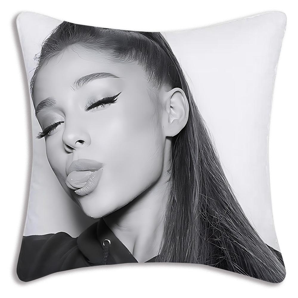 Singer For Arianas G-Grande Pillow Covers Cartoon Sofa Decorative Home Double-sided Printing Short Plush Cute Cushion Cover