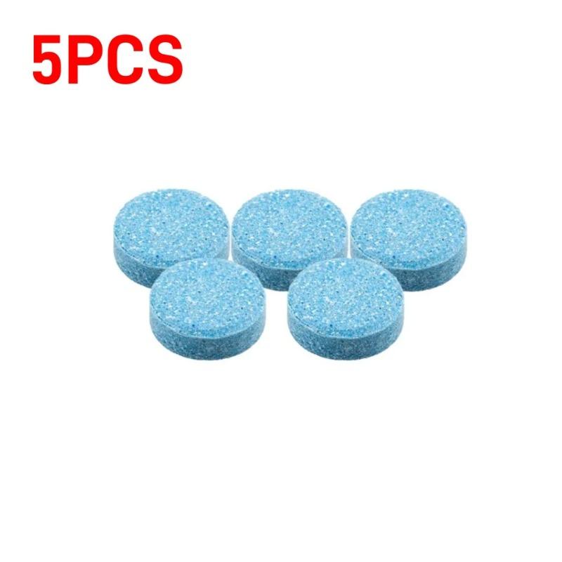 

5-200 шт. Твердий миючий засіб для лобового скла автомобіля, Тверді концентровані шипучі таблетки для чищення скла автомобіля, Автомобільні аксесуари 5pcs синій
