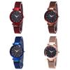 Montre-ceinture de mode pour femme Qualité Supérieure Ciel Étoilé Bracelet Magnétique Acier Inoxydable