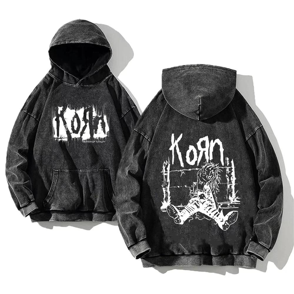 Retro Fashion Graphic Print Hip Hop Hoodie for Men Y2k Punk Casual Loose Pullover Women Streetwear Sweatshirt Hoodies
