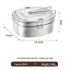 Qianxing 304 Stainless Steel Double-Layer Lunch Box Set