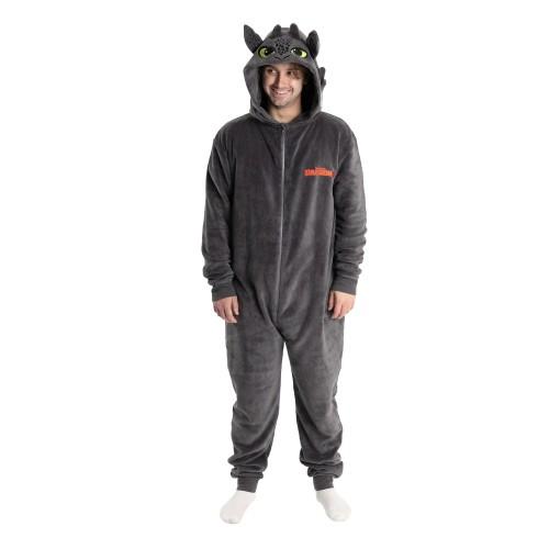 How To Train Your Dragon Pijamale Unisex pentru Adulți, Totul-în-Unu, Fără Dini