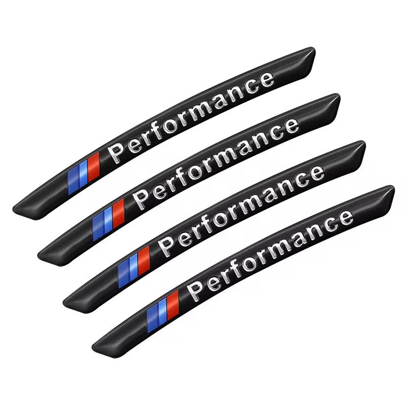 Aluminum Car Wheel Hub Badge Tire Rim Stickers Decoration Accessories For BMW Performance F30 F10 E90 F20 E46 E60 E70 E39 E36