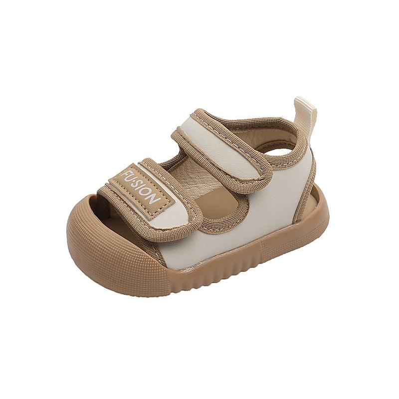 Baby Sandals Cute Bear Soft Breathable Beach Shoes Summer Infant Sandals For Boy First Walkers Toddler Girl Sandals Khaki, White