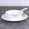 Elegant Pure White Ceramic 10-Piece Tableware Set