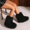 Fashion 2025 High-quality Hot-selling Fashion Winter Fashion Boots Women's Ankle High Snow Boots Artificial Boots Style Round Toe