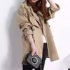 Temperament high-end double-breasted medium and long trench coat, spring and autumn new thin women's clothing, spring, high-end coat