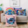 Hot Cartoon Anime S-Stitchs Pillow Covers Cartoon Sofa Decorative Home Double-Sided Printing Short Plush Cute Cushion Cover