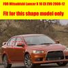 For For Mitsubishi Lancer X 10 EX EVO 2008-2016 Car Sticker Rearview Side Mirror Cover Wing Cap Exterior Rear View Case Trim