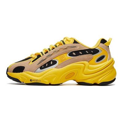 Phillip Lim X 3.1  Pantera Fabric Synthetic Leather Versatile Casual Low-Top Lifestyle Shoes Women Sneakers Black Yellow F12W111129FFF