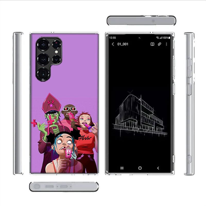 Gorillaz Anime Cases Phone Case for Samsung Galaxy S26 Ultra S25 Edge S24 S23 FE S21 Plus S20 S22 S10 Cover TPU Capa Shell Shock