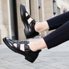 Fashion Non-slip Sports Shoes Lightweight Business Sandals Men Outdoor Casual Flats Summer Fashion Sandals Genuine Leather Beach Shoes